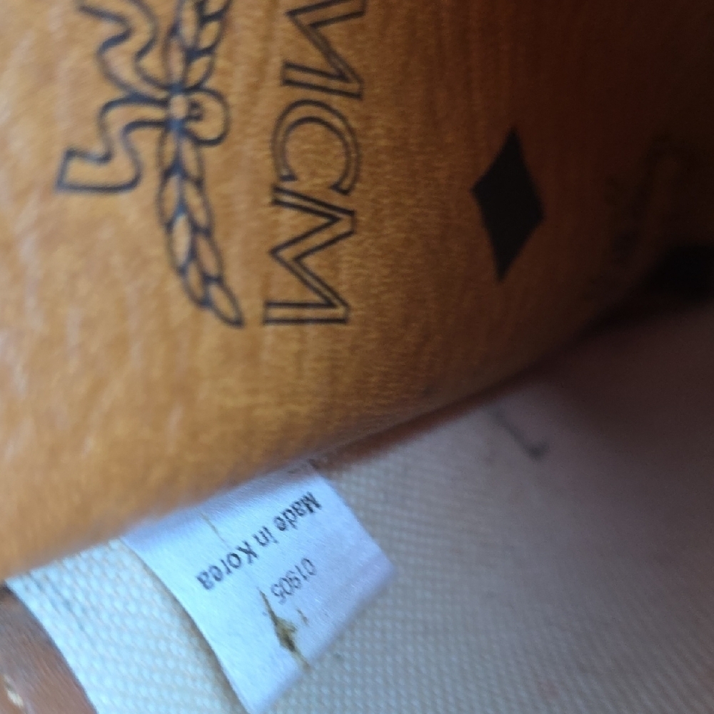 MCM Cognac Visetos Tote Bag - Picture 10 of 14